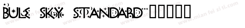 bule sky standard字体转换